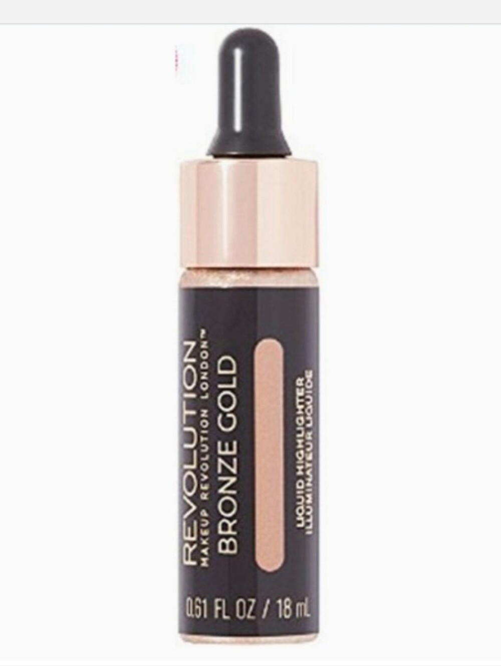 Makeup Revolution Liquid Highlighter In Bronze Gold